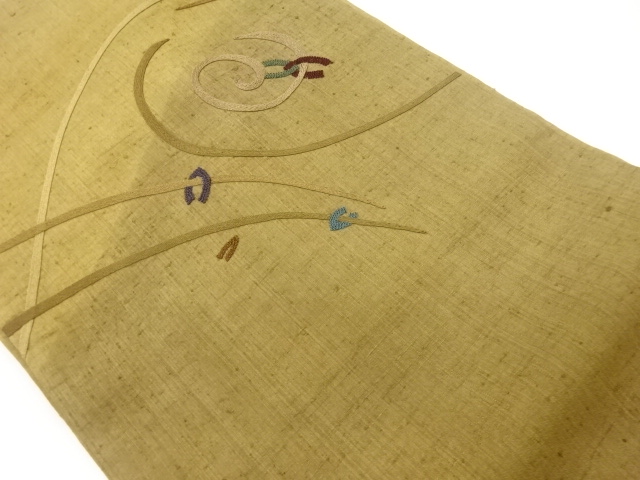 JAPANESE NAGOYA OBI / SAGARA KNOTS / MAWATA TSUMUGI / WOVEN ABSTRACT